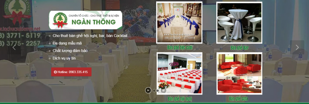 Cho thuê bàn ghế tại TPHCM