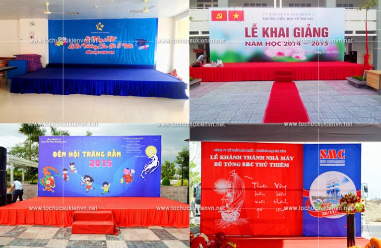 hình ảnh trang trí sân khấu văn nghệ