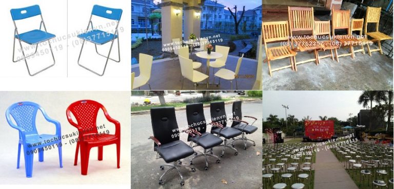 bàn ghế sự kiện